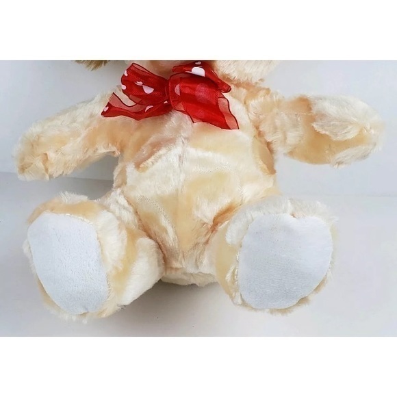 🌊Homerbest Tan puppy dog with red nose Plush - Picture 3 of 5